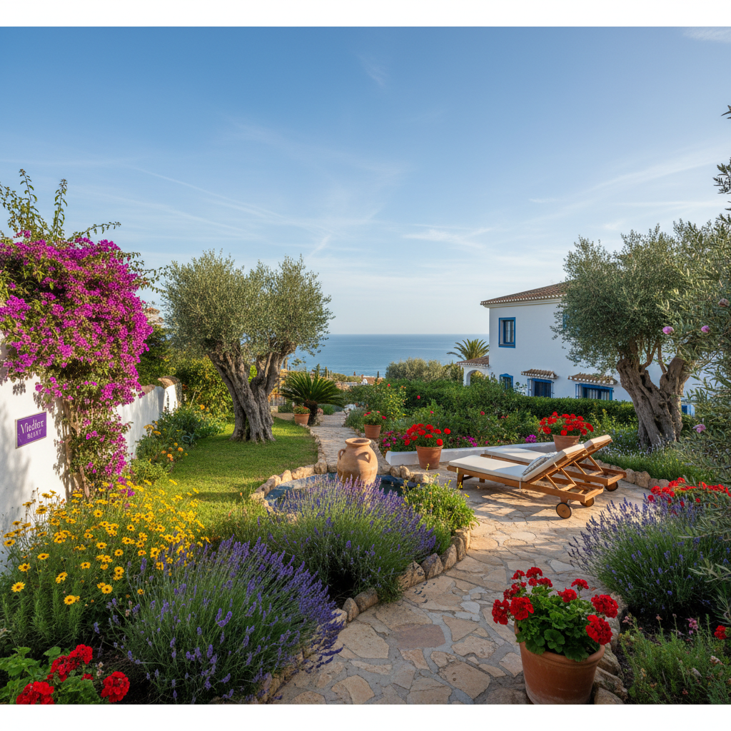 El jardín mediterráneo: Tu terapia personal de colores y aromas en la Costa del Sol
