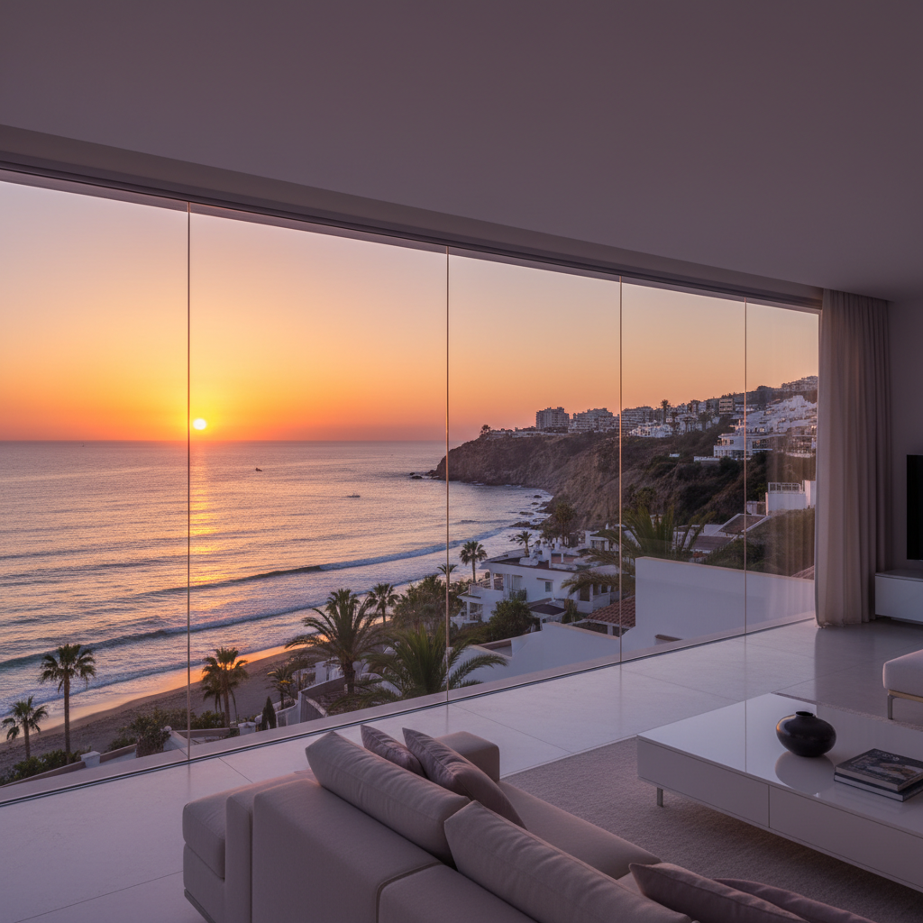 Atardeceres en la Costa del Sol: El cuadro que tu salón colgará gratis cada tarde
